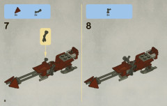 LEGO 7956 instructions page 8 – build guide