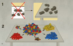 LEGO 7957 instructions page 2 – build guide