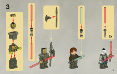 LEGO 7957 instructions page 3 – build guide