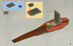 LEGO 7959 instructions page 21 – build guide