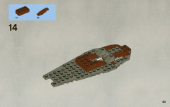 LEGO 7959 instructions page 43 – build guide