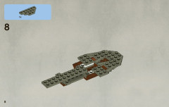 LEGO 7959 instructions page 8 – build guide