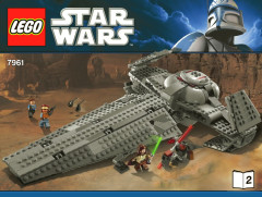 LEGO 7961 instructions page 1 – build guide