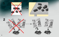 LEGO 7970 instructions page 2 – build guide