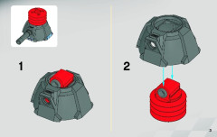 LEGO 7970 instructions page 3 – build guide