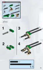 LEGO 8000 instructions page 73 – build guide