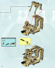 LEGO 8001 instructions page 74 – build guide