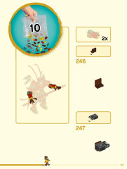 LEGO 80012 instructions page 127 – build guide