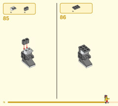 LEGO 80025 instructions page 74 – build guide