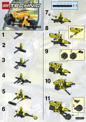 LEGO 8004 instructions page 1 – build guide