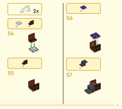 LEGO 80043 instructions page 61 – build guide