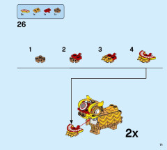 LEGO 80104 instructions page 71 – build guide