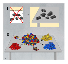 LEGO 8036 instructions page 2 – build guide