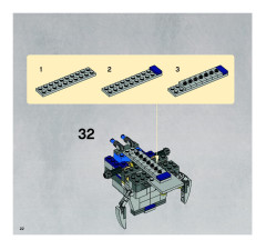 LEGO 8036 instructions page 22 – build guide