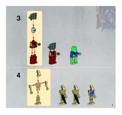 LEGO 8036 instructions page 3 – build guide