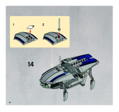 LEGO 8036 instructions page 32 – build guide