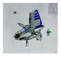 LEGO 8036 instructions page 43 – build guide