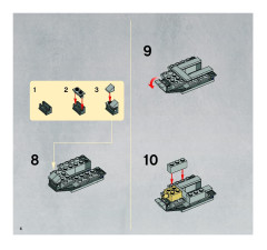 LEGO 8036 instructions page 6 – build guide