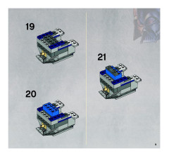 LEGO 8036 instructions page 9 – build guide