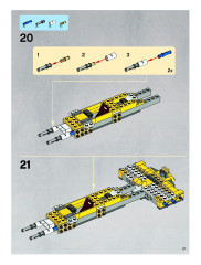 LEGO 8037 instructions page 21 – build guide