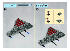 LEGO 8039 instructions page 8 – build guide