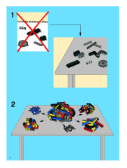 LEGO 8041 instructions page 2 – build guide