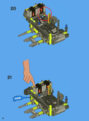 LEGO 8043 instructions page 64 – build guide