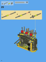 LEGO 8043 instructions page 72 – build guide