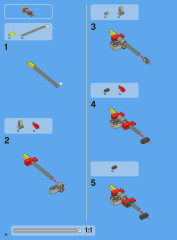 LEGO 8043 instructions page 74 – build guide