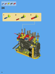 LEGO 8043 instructions page 78 – build guide