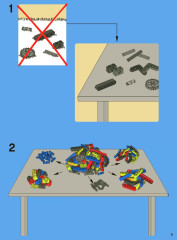 LEGO 8043 instructions page 9 – build guide