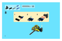 LEGO 8045 instructions page 6 – build guide