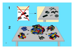 LEGO 8046 instructions page 2 – build guide