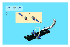 LEGO 8046 instructions page 8 – build guide