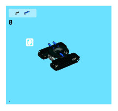 LEGO 8047 instructions page 6 – build guide