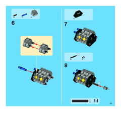 LEGO 8048 instructions page 21 – build guide