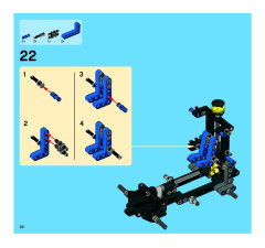 LEGO 8049 instructions page 22 – build guide