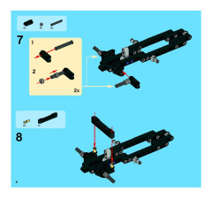 LEGO 8049 instructions page 8 – build guide