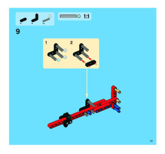 LEGO 8049 instructions page 21 – build guide