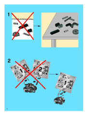 LEGO 8063 instructions page 2 – build guide