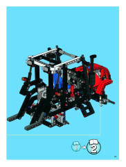 LEGO 8063 instructions page 75 – build guide