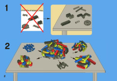 LEGO 8065 instructions page 2 – build guide