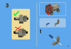 LEGO 8065 instructions page 3 – build guide