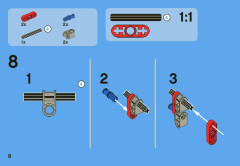 LEGO 8065 instructions page 8 – build guide