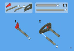 LEGO 8065 instructions page 9 – build guide