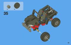 LEGO 8066 instructions page 43 – build guide