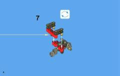 LEGO 8066 instructions page 8 – build guide