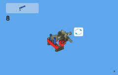 LEGO 8066 instructions page 9 – build guide