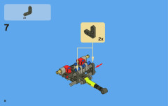 LEGO 8066 instructions page 8 – build guide