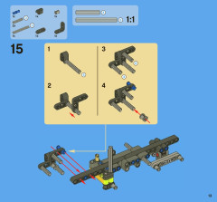 LEGO 8067 instructions page 13 – build guide